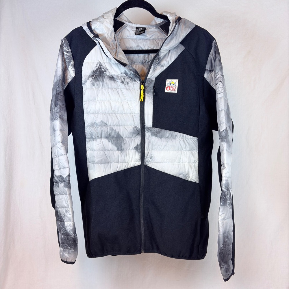 Picture Organic Clothing Women Expedition Line Hybrid Jacket XL Mountain Print
